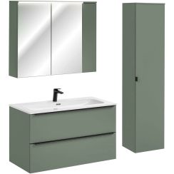 Set dulap Comad Sombra Green GREEN UN 84-80-2D, dulap Comad Sombra Green SOMBRA GREEN 82-100-46-2S, SOMBRA GREEN 80-40-1D, FLY WHITE GLOSS UM 100-46 DP ( E-8073-100 ), SOMBRA GREEN 83-20-1D, NIAGARA UM 03 BLACK 86001B