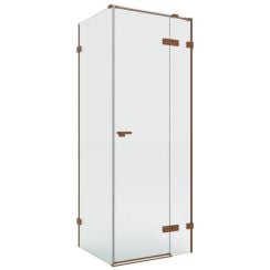 New Trendy Eventa Copper Brushed cabină de duș 120x70 cm dreptunghiular cupru periat/sticlă transparentă EXK-8062