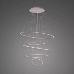 Altavola Design Ledowe Okręgi lampă suspendată 5x151 W aur roz LA085/P_120_in_4k_rose_gold_dimm