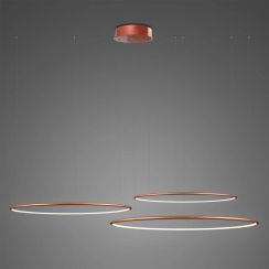 Altavola Design Ledowe Okręgi lampă suspendată 3x68 W cupru LA075/CO3_80_in_4k_copper