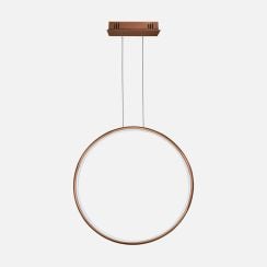 Altavola Design Ledowe Okręgi lampă suspendată 1x30 W cupru LA073/X_80_in_3k_copper_dimm