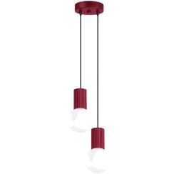Sollux Lighting Halo lampă suspendată 2x8 W burgundia SL.1979