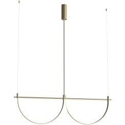 MaxLight Victoria lampă suspendată 2x40 W auriu P0689