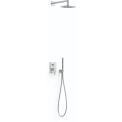 Tres Max-Tres set de duș ascuns cu duș de ploaie crom 06238004