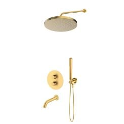 Set baterie cadă-duș Oltens Katla 34600810, cap de duș Oltens Alvo 37011810, 39100810, 39402810, 39305810, 37106810, 37203800