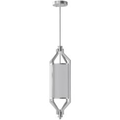 Open Design Zundo Satin Nikiel 20 lampă suspendată 1x15 W alb-nichel OR85853