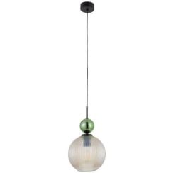 TK Lighting Sophia Green Cognac lampă suspendată 1x15 W negru-verde 10930
