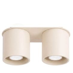 Sollux Lighting Orbis lampă de tavan 2x10 W bej SL.2088