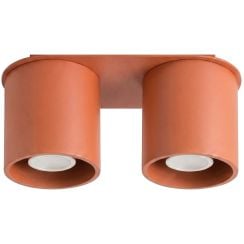 Sollux Lighting Orbis lampă de tavan 2x10 W roșu SL.2094