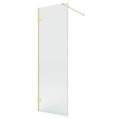New Trendy Eventa Gold Brushed perete cabină de duș walk-in 70 cm auriu periat/sticla transparentă EXK-8390