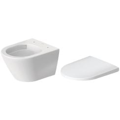 Set vas WC Duravit D-Neo 2588090000, capac WC Duravit D-Neo 0021690000