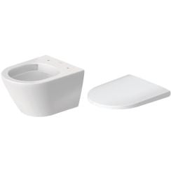 Set vas WC Duravit D-Neo 2588090000, capac WC Duravit D-Neo 0021610000