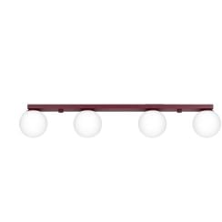 Sollux Lighting lampă de tavan 4x8 W burgundia SL.2253
