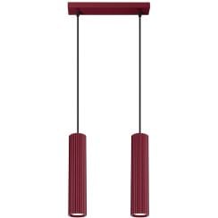 Sollux Lighting Karbon lampă suspendată 2x10 W burgundia SL.2301