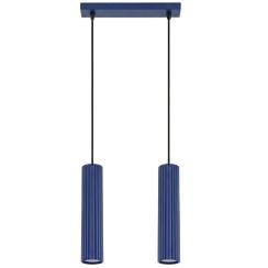 Sollux Lighting Karbon lampă suspendată 2x10 W albastru SL.2312