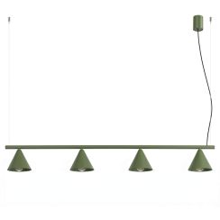 Sollux Lighting Nox lampă suspendată 4x10 W verde SL.2555