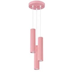 Sollux Lighting Karbon lampă suspendată 3x10 W roz SL.2338
