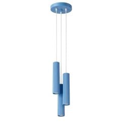 Sollux Lighting Karbon lampă suspendată 3x10 W albastru SL.2343
