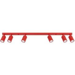 Sollux Lighting Karbon lampă de tavan 6x10 W roșu SL.2369