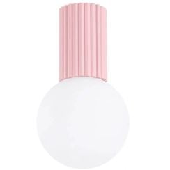 Sollux Lighting Halo lampă de tavan 1x8 W alb-roz SL.2386