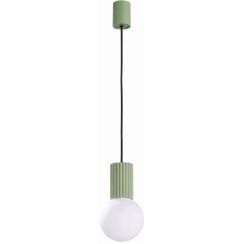 Sollux Lighting Halo lampă suspendată 1x8 W alb-verde SL.2390