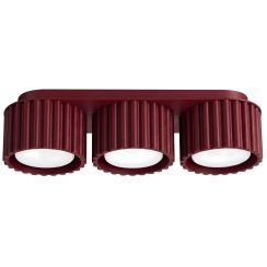 Sollux Lighting Aura lampă de tavan 3x10 W burgundia SL.2636