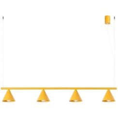 Sollux Lighting Nox lampă suspendată 4x10 W galben SL.2562