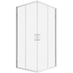 New Trendy Suvia cabină de duș 80x80 cm pătrat crom luciu/sticlă transparentă K-5113