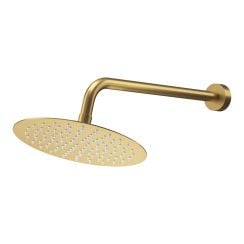 Cersanit Virgo cap de duș cu braț 25x25 cm rotund auriu S522-094