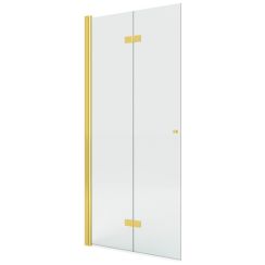 New Trendy New Soleo Gold Shine perete cabină de duș walk-in 100 cm auriu luciu/sticla transparentă K-5765