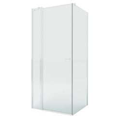 New Trendy New Soleo cabină de duș 90x80 cm dreptunghiular crom luciu/sticlă transparentă K-0394-WP