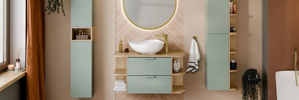Clasic, minimalist și natural. Selectăm mobilier de baie care să se    potrivească stilului interior și stilului tău de viață.  