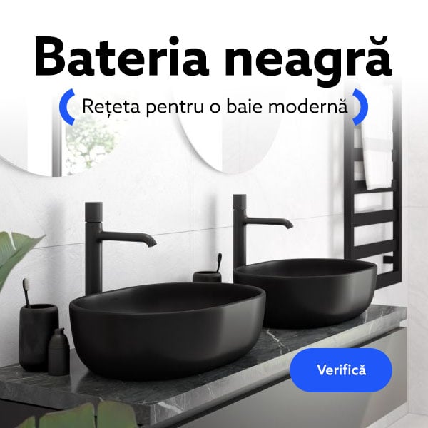 Bateria neagră &ndash; rețeta pentru o baie modernă