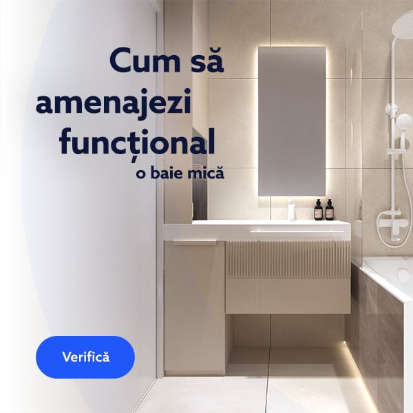 Cum să amenajezi funcțional o baie mică