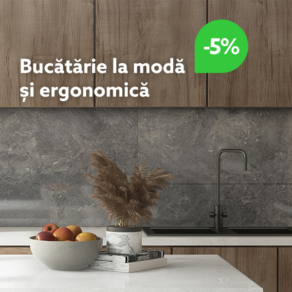 Bucătărie la modă și ergonomică